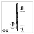 Office Jansan | uni-ball 70129 Bold 1 mm Stick VISION Roller Ball Pen - Blue Ink, Black/Blue/Clear Barrel (1 Dozen) image number 3