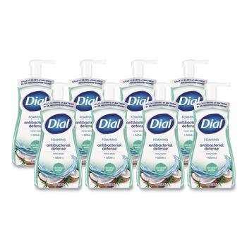 Dial 10 oz. Antibacterial Foaming Hand Wash - Coconut Water Scent (8/Carton)
