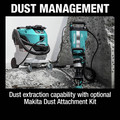 Demolition Hammers | Makita HM1512 120V 15 Amp 45 lbs. Corded AVT Demolition Hammer with 1-1/8 in. Hex Bit image number 11