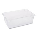Food Trays, Containers, and Lids | Rubbermaid Commercial FG330000CLR 12.5 Gallon 26 in. x 18 in. x 9 in. Plastic Food/Tote Boxes - Clear image number 1
