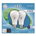 Light Bulbs | GE 66117 LED Dimmable A21 Daylight Light Bulb (2/Pack) image number 0