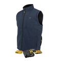 Heated Gear | Dewalt DCHV089D1-L Men's Heated Soft Shell Vest with Sherpa Lining - Large, Navy image number 0