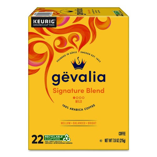 Coffee | Gevalia 5000390623 K-Cup Pods - Signature Blend (22/Box) image number 0