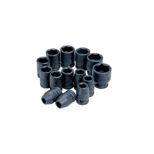  | ATD 4106 (14-Piece) 1/2 in. Drive 6-Point Metric Standard Impact Socket Set image number 0