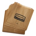 Cleaning & Janitorial Supplies | Rubbermaid Commercial FG6141000000 2.75 in. x 8.5 in. Waxed Napkin Receptacle Liners - Brown (250/Carton) image number 1