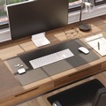 Desk Accessories & Office Organizers | Smead 64833 31.5 in. x 15.7 in. Vegan Leather Desk Pads - Charcoal image number 6