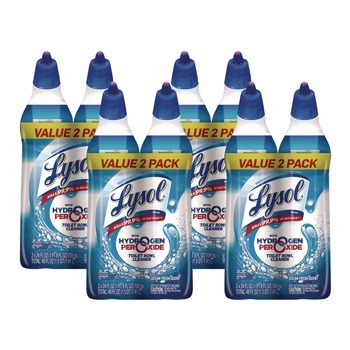 LYSOL Brand 19200-96084 24 oz Toilet Bowl Cleaner with Hydrogen Peroxide - Ocean Fresh (4/Carton)