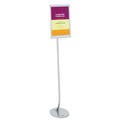  | Quartet 7922 Aluminum Frame 11 in. x 17 in. Designer Sign Stand - Silver image number 0