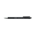 Office Jansan | Universal UNV15510 1 mm Black Barrel Retractable Ballpoint Pens - Medium, Black (1 Dozen) image number 3