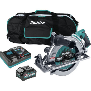 NEW ARRIVALS | Makita GSR02M1 40V Max XGT AWS Capable Brushless Lithium-Ion 10-1/4 in. Cordless Rear Handle Circular Saw Kit (4 Ah)