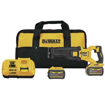 RECIPROCATING SAWS | Dewalt FLEXVOLT 60V MAX Brushless Lithium-Ion 1-1/8 in. Cordless Reciprocating Saw Kit with (2) 9 Ah Batteries