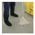 Mops | Boardwalk BWKCD50016S 16 oz. Cotton Head Deck Mop with 50 in. Wood Handle (12/Carton) image number 5