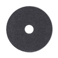 Cleaning & Janitorial Accessories | Boardwalk BWK4017HIP High Performance 17 in. Stripping Floor Pads - Grayish Black (5/Carton) image number 0
