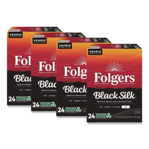 Food Service | Folgers 5000368733 Gourmet Selections Coffee K-Cups - Black Silk (96/Carton) image number 0