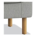 Ottomans | HON HVLVLOT.GRY02 23 in. x 23 in. x 17.5 in. Parkwyn Series Ottoman - Gray/Oak image number 2