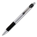 Pens | Zebra 27010 Z-Grip Medium 1 millimeter Retractable Metal Ballpoint Pen - Black Ink/Silver/Black Barrel (1-Dozen) image number 1
