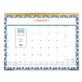 Calendars & Planners | Blue Sky 133694 22 in. x 17 in. 12-Month (Jan to Dec): 2026 Tile Monthly Desk Pad Calendar - Geometric Artwork, White/Blue/Green Sheets image number 1