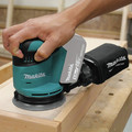 Random Orbital Sanders | Makita XOB01Z-BL1840BDC2 18V LXT Lithium-Ion 5 in. Cordless Random Orbit Sander and 2 Batteries with Rapid Optimum Charger Bundle (4 Ah) image number 10