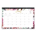 Calendars & Planners | Blue Sky 149057 17 in. x 11 in. 12-Month (Jan to Dec): 2026 Kelly Ventura Magenta Bloom Desk Pad Calendar - Floral Artwork, White/Multicolor Sheets image number 0