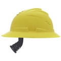  | MSA 10215832 V-Gard C1 Fas-Trac III Full Brim Vented Hard Hat - Yellow image number 4