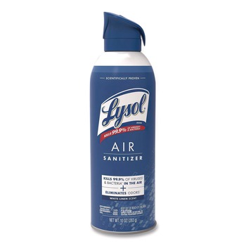 LYSOL Brand Air Sanitizer Spray, White Linen Scent, 10 oz Aerosol Spray