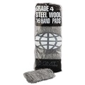 Cleaning Cloths | GMT 117007 #4 Extra Coarse Industrial-Quality Steel Wool Hand Pads - Steel Gray (192/Carton) image number 1