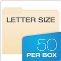 Office Jansan | Pendaflex FM210 1/3-Cut Tabs 1 Fastener Letter Size Fastener Folders - Manila Exterior (50/Box) image number 5