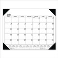 Calendars & Planners | House of Doolittle 125-02 22 in. x 17 in. 14-Month July 2025 to Aug 2026 Economy Academic Desk Pad Calendar - White/Black Sheets/Black Headband image number 0