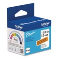 Labels | Brother P-Touch BTAGT31 0.47 in. x 13.1 ft. Genuine P-Touch BTAG Label Tapes - Black on Orange image number 1
