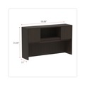  | Alera ALEVA286015ES Valencia Series 58.88 in. x 15 in. x 35.38 in. 4-Compartment Hutch with Doors - Espresso image number 5