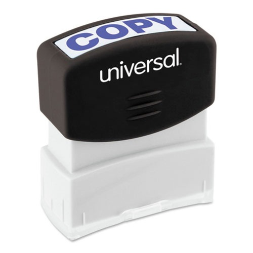  | Universal UNV10047 COPY Pre-Inked One Color Message Stamp - Blue image number 0