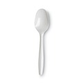  | Dixie PTM21 Plastic Mediumweight Teaspoons - White (1000/Carton) image number 0