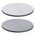 Office Jansan | Alera ALETTRD36WG 35.5 in. Diameter Round Reversible Laminate Table Top - White/Gray image number 0