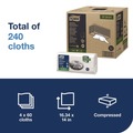 Cleaning Cloths | Tork 570481 1-Ply 13.97 x 4.25 in. Industrial Heavy-Duty Cleaning Cloth - Unscented, White (4/Carton) image number 2