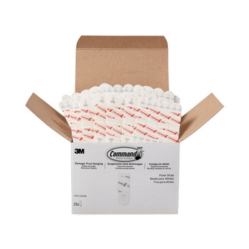 Command 1.63 x 2.75 Removable Poster Strips - White (256/Pack)