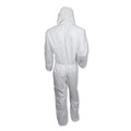 Bib Overalls | Ansell KCC 46115 A30 Elastic-Back and Cuff Hooded Coveralls - Double Extra Large, White (25/Carton) image number 2