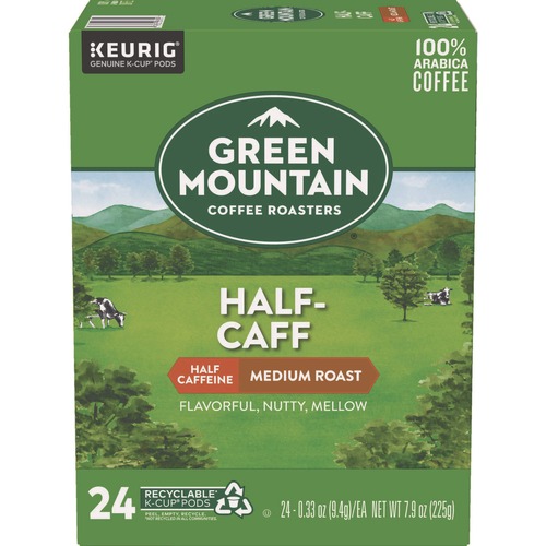 Office Jansan | Green Mountain Coffee 5000330138 Coffee K-Cups - Half-Caff (24/Box) image number 0