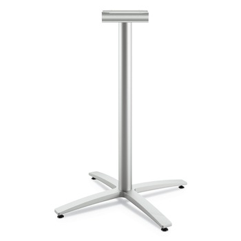 HON Between 32.68w x 41.12h Standing-Height X-Base for 42 in. Table Tops - Silver