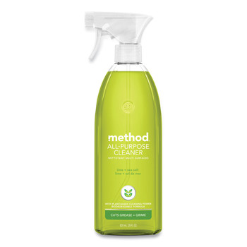 PRODUCTS | Method 01239 All Surface Cleaner, Lime And Sea Salt, 28 Oz Spray Bottle, 8/carton