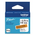 Labels | Brother P-Touch BTAGT31 0.47 in. x 13.1 ft. Genuine P-Touch BTAG Label Tapes - Black on Orange image number 0