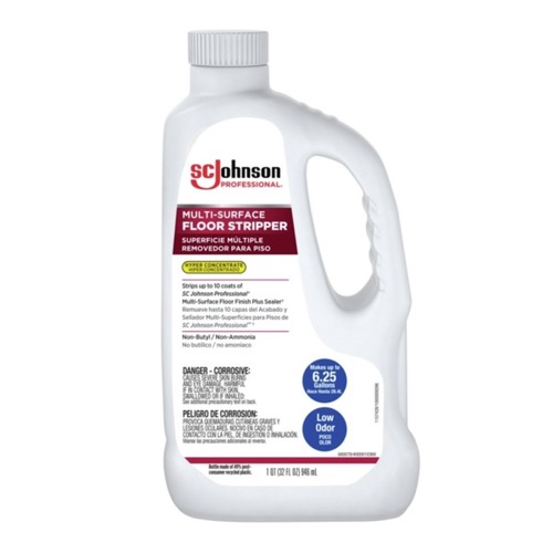 SC Johnson 32 oz. Bottle Hyper Concentrate Floor Stripper - Fresh Scent (6/Carton)