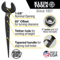 Wrenches | Klein Tools 3214TT 1-5/8 in. Nominal Opening Spud Wrench with Tether Hole image number 5