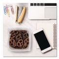 Food Trays, Containers, and Lids | Dart C16SB 8.5 in. x 8.5 in. x 1.96 in. 16 oz. Plastic Bowls - Square Clear (504/Carton) image number 5