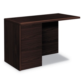 HON 10700 Series 48 in. x 24 in. x 29.5 in. Full Left Pedestal Return - Mahogany