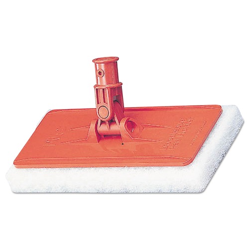 Cleaning & Janitorial Supplies | 3M 6472 Doodlebug 4-5/8 in. x 10 in. Threaded Pad Holder - Orange (4-Piece/Carton) image number 0