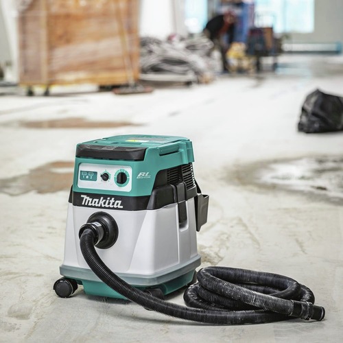 Factory Reconditioned Makita 18V X2 36V LXT Brushless Lithium Ion 4 Gallon Wet Dry Dust Extractor Vacuum Tool Only