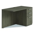 Office Desks & Workstations | Alera AE1NZK-R2448UF TOM 48 in. x 24 in. x 29 in. Seville Series Right Desk Return with Pedestal - Walnut image number 0