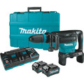 Demolition Hammers | Makita GMH02PM 80V max XGT (40V max X2) Brushless Lithium-Ion 28 lbs. Cordless AWS Capable AVT Demolition Hammer Kit with 2 Batteries (4 Ah) image number 0