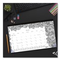 Calendars & Planners | Blueline C2917001 12-Month (Jan to Dec): 2026 17.75 in. x 10.88 in. Monthly Coloring Artwork Desk Pad Calendar - Black Binding/Clear Corners image number 4