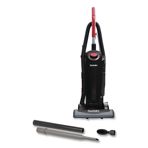 Cleaning & Janitorial Supplies | Sanitaire SC5815E SC5815D 15 in. Cleaning Path FORCE QuietClean Upright Vacuum - Red image number 0